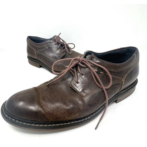 Josef Seibel Mens Dress Shoes EUR 43 US 9/9.5‎ Brown Earl 05 Oxford Classic Work - Picture 1 of 11